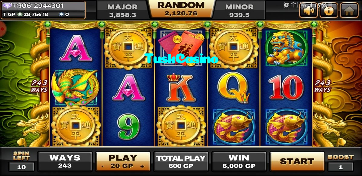 TuskCasino casino presented on mobile device in Pakistan with slots and live games