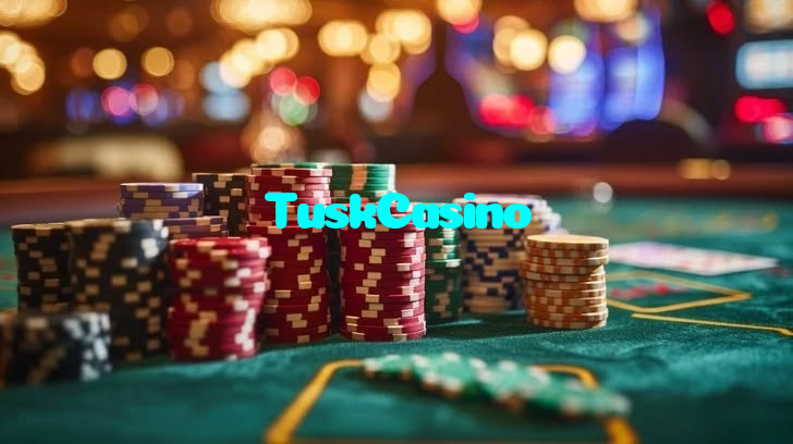 TuskCasino casino presented on mobile device in Pakistan with slots and live games